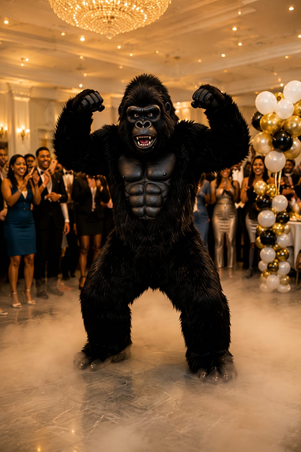 Giant performer appearance